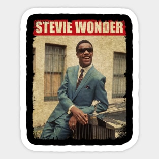 Stevie Wonder - NEW RETRO STYLE Sticker